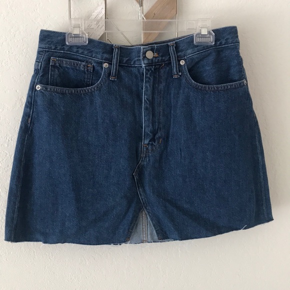 Madewell McCaren cutout denim mini skirt - Picture 2 of 11